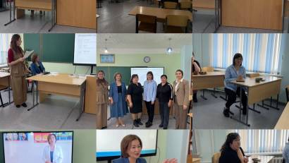 “Ауыл-қала” жобасы аясында қазақ тілі мен әдебиеті пәні мұғалімдері іс-тәжірибе алмасты.